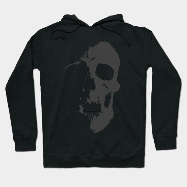 Grey Skull Hoodie by CJ Ramirez